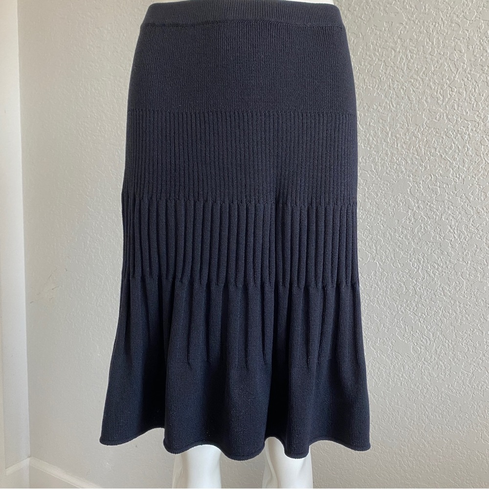 St. John black Santana Knit Skirt - Picture 5 of 7